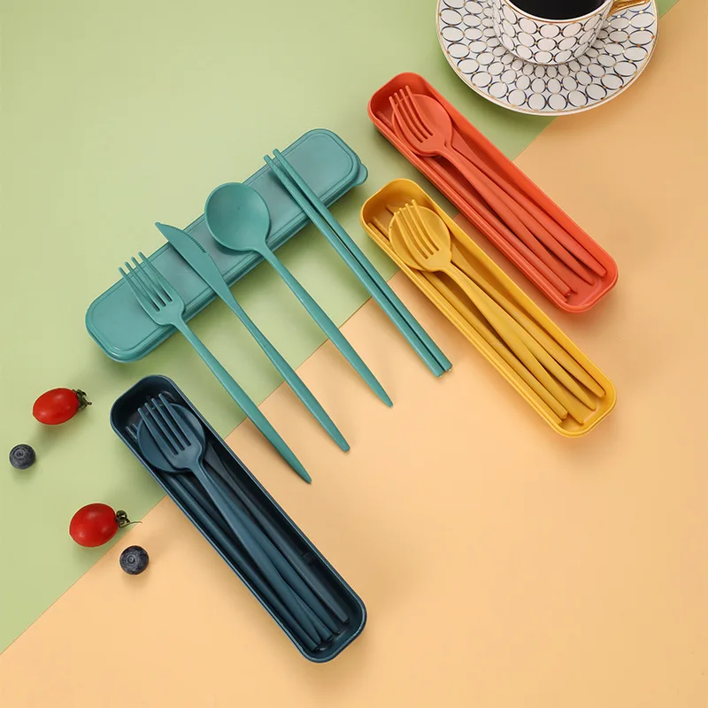 Ustensiles portables 4 pièces, - Bamboo Cutlery Travel avis et prix