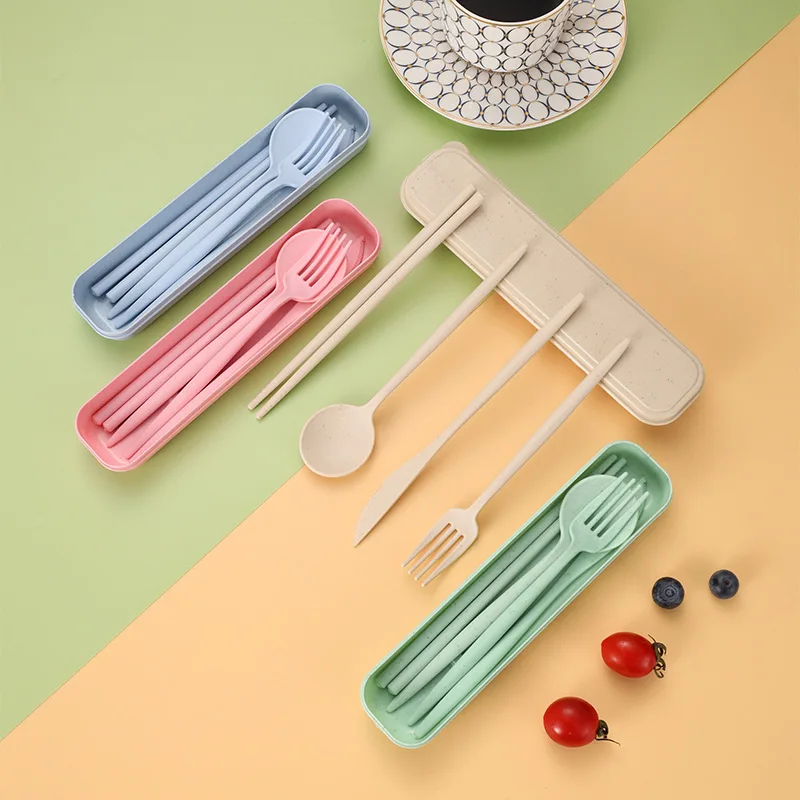 Ustensiles portables 4 pièces, - Bamboo Cutlery Travel avis et prix
