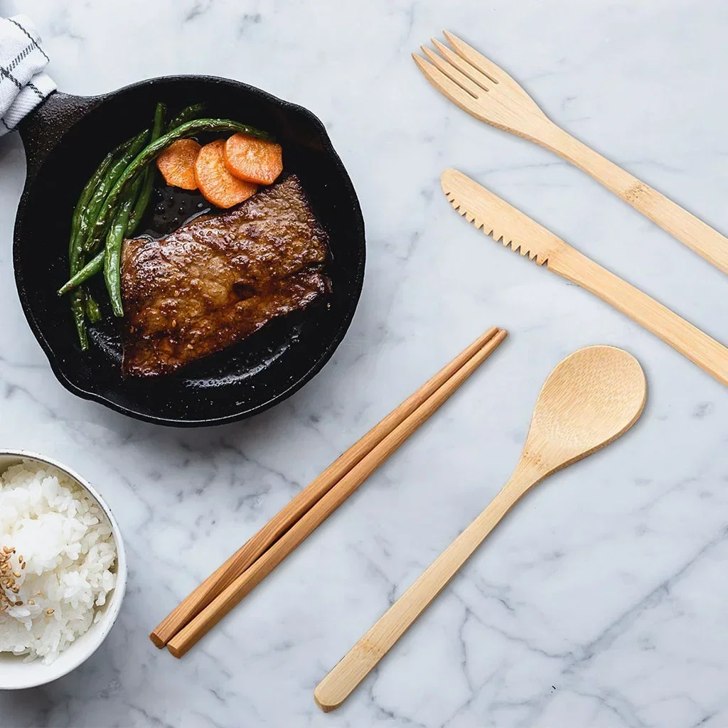 Ensemble de couverts de voyage - Bamboo Cutlery Travel avis et prix